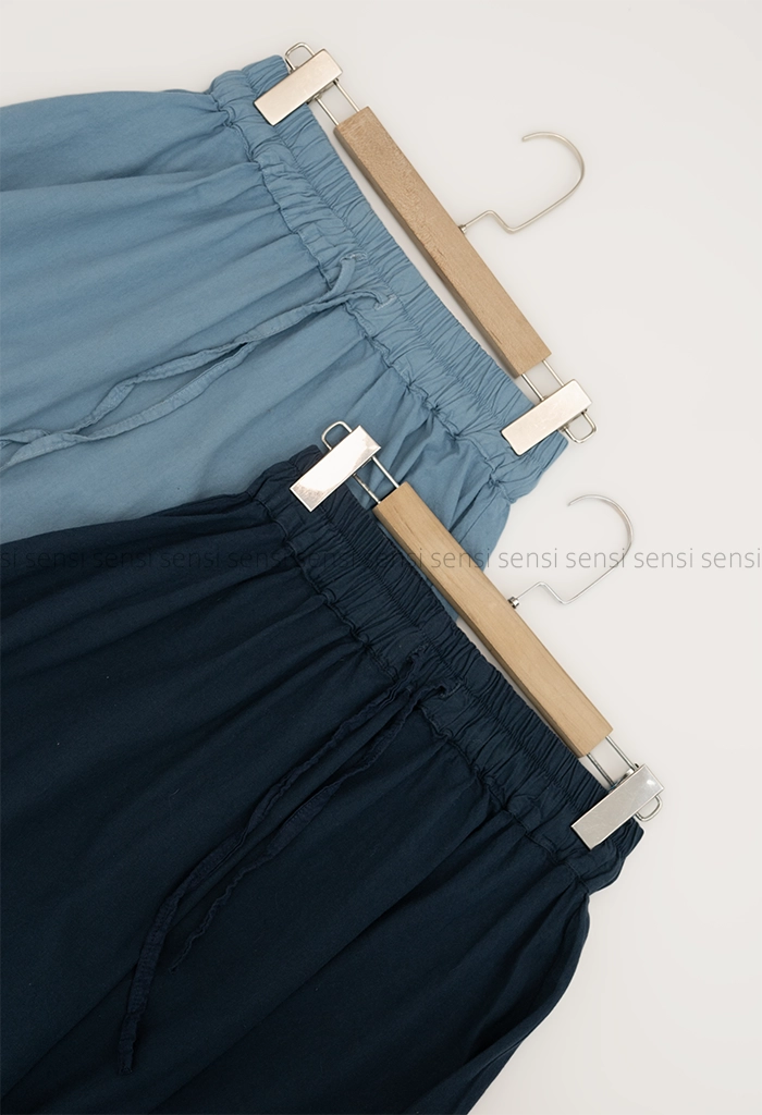 دامن لینن رنگی کمر کش کد1005317